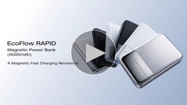 Amazon.com: EF ECOFLOW Rapid Power Bank Wireless 5000mAh & 20W GaN ...