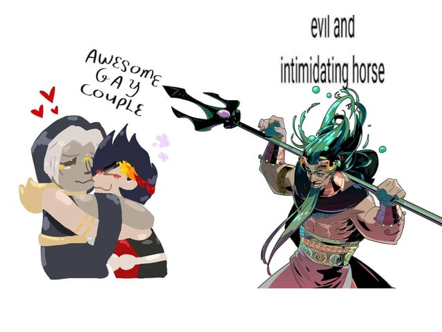 Evil and intimidating horse meme : r/HadesTheGame