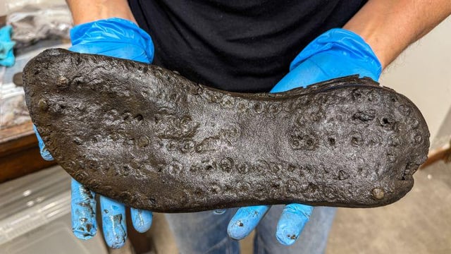 Giant shoes found near Hadrian's Wall spark mystery around the ...