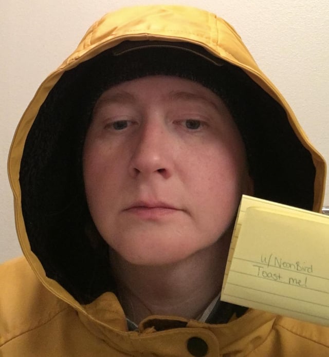 I just got told that I'm childish for wearing and using a raincoat ...