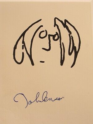 JOHN LENNON SELF PORTRAIT AND YOKO ONO SIGNED ...