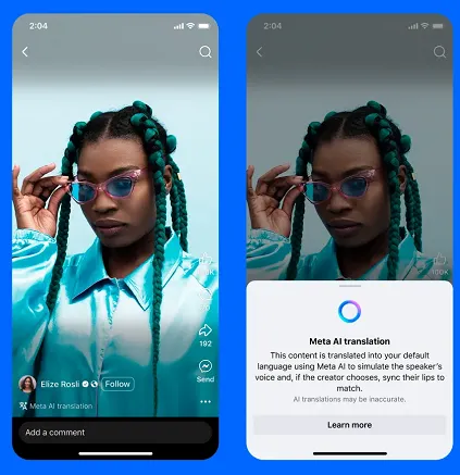 Meta Rolls Out AI-Powered Audio Translations for Video | Social ...
