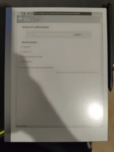 NetSurf on reMarkable 2
