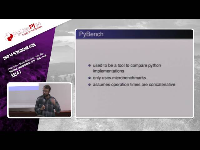 PyCon PL 2014 "How to benchmark code" [EN] - YouTube