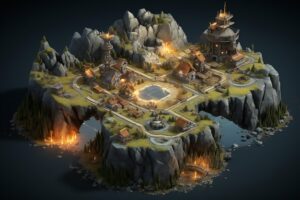 Real time strategy game background empty copy space | Premium AI ...