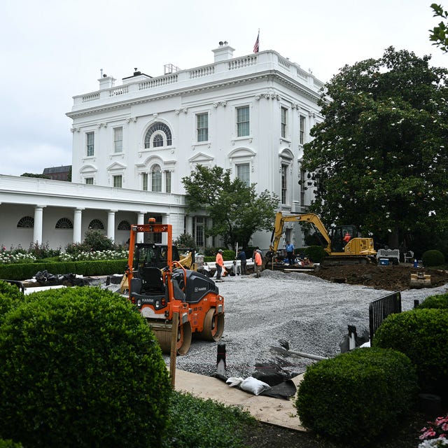 See Photos of the Trump White House Pave Over the Rose Garden