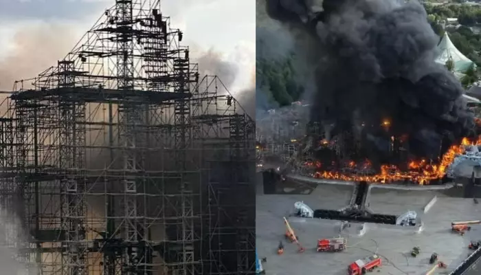 Tomorrowland Music Festival, Main Stage BURNT To Ashes But Spirit ...