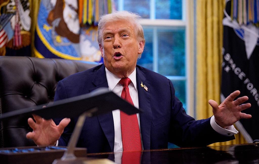 President Trump Signs Executive Order In The Oval Office