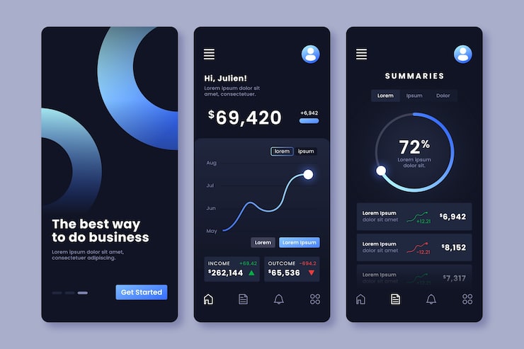 Dark ui Images - Free Download on Freepik