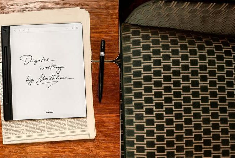 Montblanc is getting into the digital notepad game | The Verge
