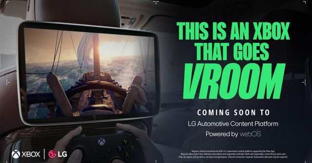Xbox Cloud Gaming is coming to cars thanks to an LG and Microsoft ...