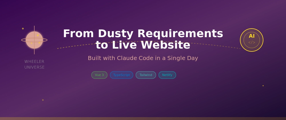 From Dusty Requirements to Live Website: How Claude Code Built My ...