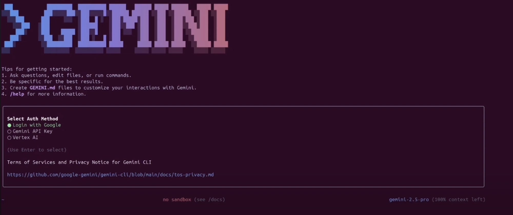 Gemini CLI Full Tutorial - DEV Community