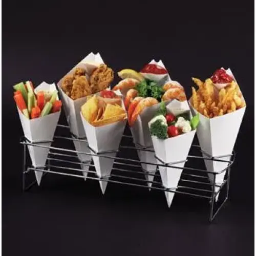 GET Enterprises - 4-21646 - Square Chrome Holder for 6 Take Away ...