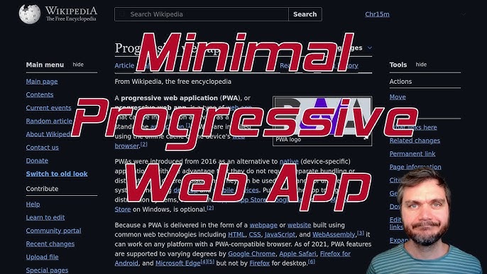 Minimal Progressive Web App Files & Config - YouTube