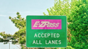 EZ Pass Road indicator plate New Jersey