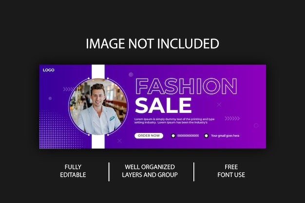 Eps vector modern facebook cover banner template design | Premium ...