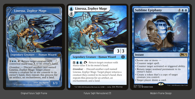 Imagining how a new "Future Sight" frame might look like : r/magicTCG