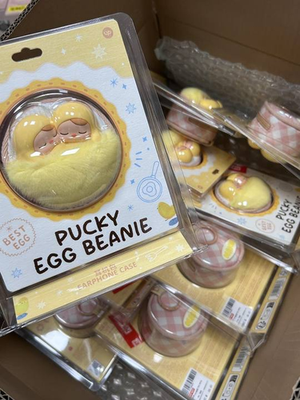100% AUTHENTIC PUCKY EGG BEANIE SERIES- EARPHONE CASE TRNED CUTE ...