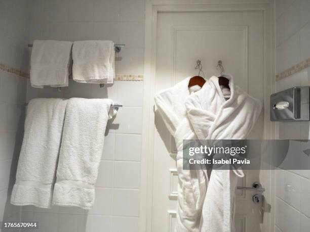 Bathrobe On Hotel Room Door High-Res Stock Photo - Getty Images