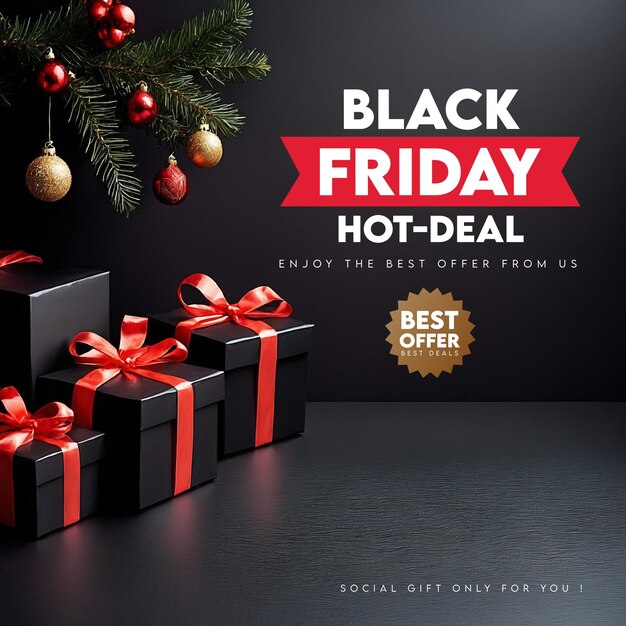 Black friday discount sale social media post november event offer ...