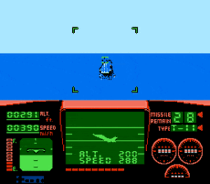 Carrier Landing in Top Gun for the NES