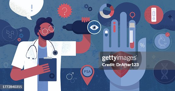 Prostate Cancer Awareness And Prevention High-Res Vector Graphic ...