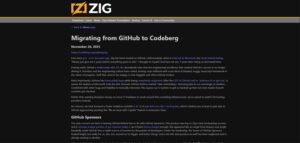 Zig Just Gotten Migrating from Github to Codeberg : r/Zig