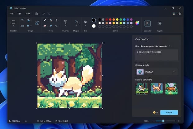 Microsoft Paint is now an AI image generator thanks to the new ...