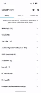 Show HN: DoNotNotify – log and intelligently block notifications on Android