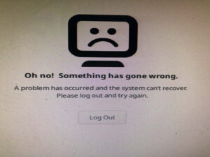 After accidentally pressing restart during upgrade: "Oh no ...
