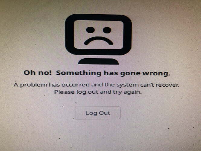 After accidentally pressing restart during upgrade: "Oh no ...