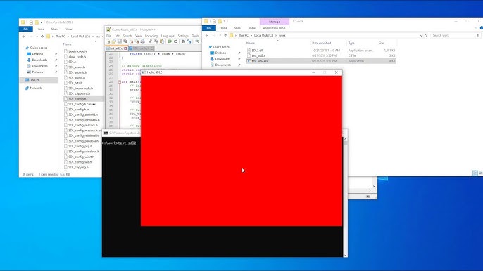 Building SDL2 applications with TCC, The Tiny C Compiler, on ...