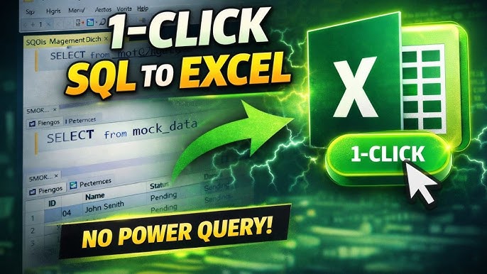 Live SQL Data in Excel | VBA Without Power Query - YouTube