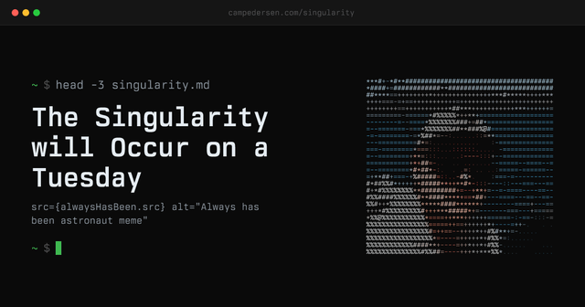 The Singularity will Occur on a Tuesday : r/agi