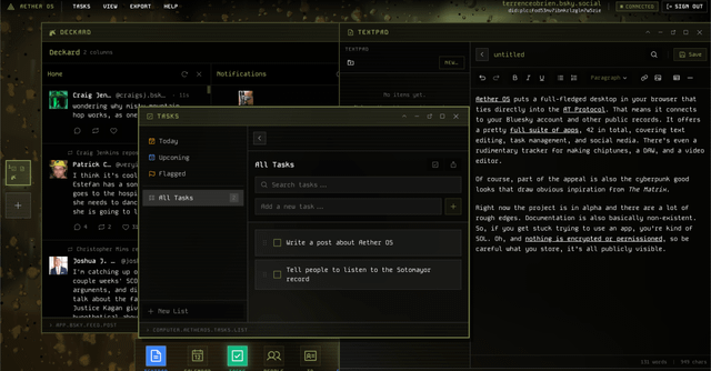 Aether OS is computer in a browser built for the AT Protocol : r ...