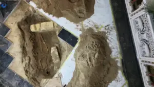 Damaged church floor may have revealed the grave of the fourth musketeer