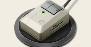 The classic Apple Macintosh mouse inspired Spigen’s retro AirPods case