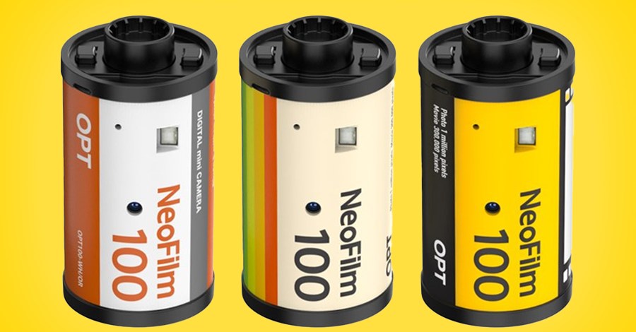 There's a tiny digital camera inside these retro 35mm film rolls ...
