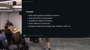 Cockpit is a web-based graphical interface for servers