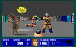 Playing Wolfenstein 3D with one hand in 2026