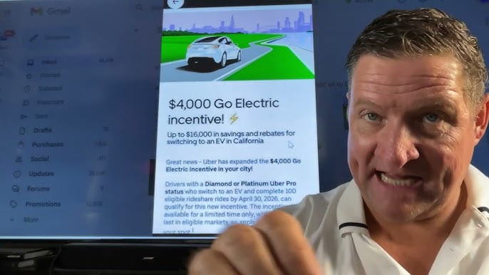 $4,000 Go Electric incentive by Uber. BE AWARE, drivers have been ...