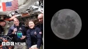 Artemis II crew see first glimpse of far side of Moon [video]