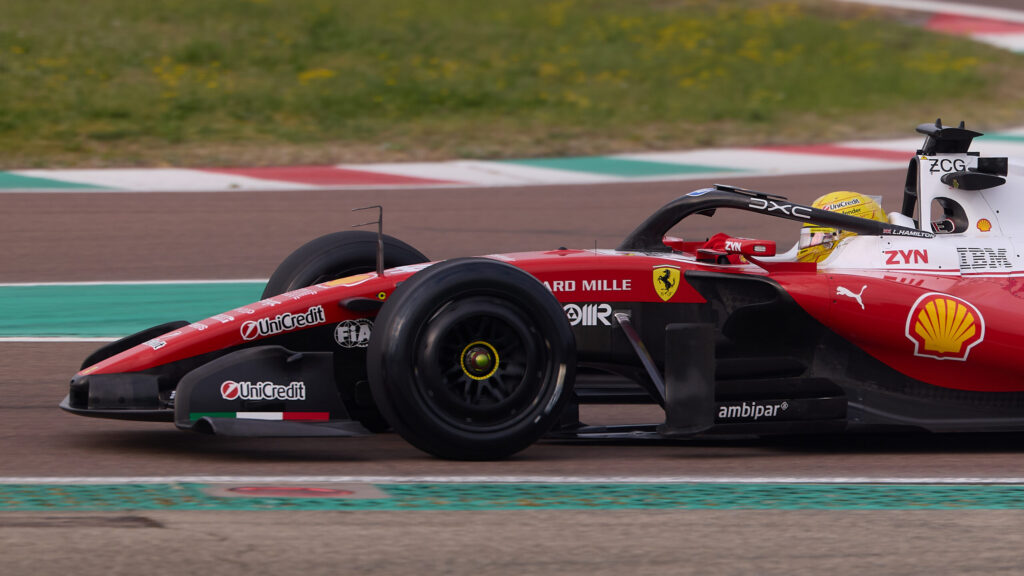 Ferrari Wet Tyre Testing