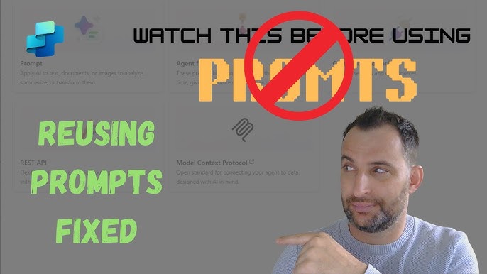 FIXED - Reusing Prompts in Copilot Studio - YouTube