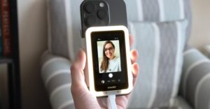 Insta360's Snap is a tiny magnetic phone screen for taking rear ...