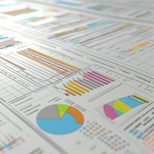Visual of a detailed forecasting model with projected revenue and ...